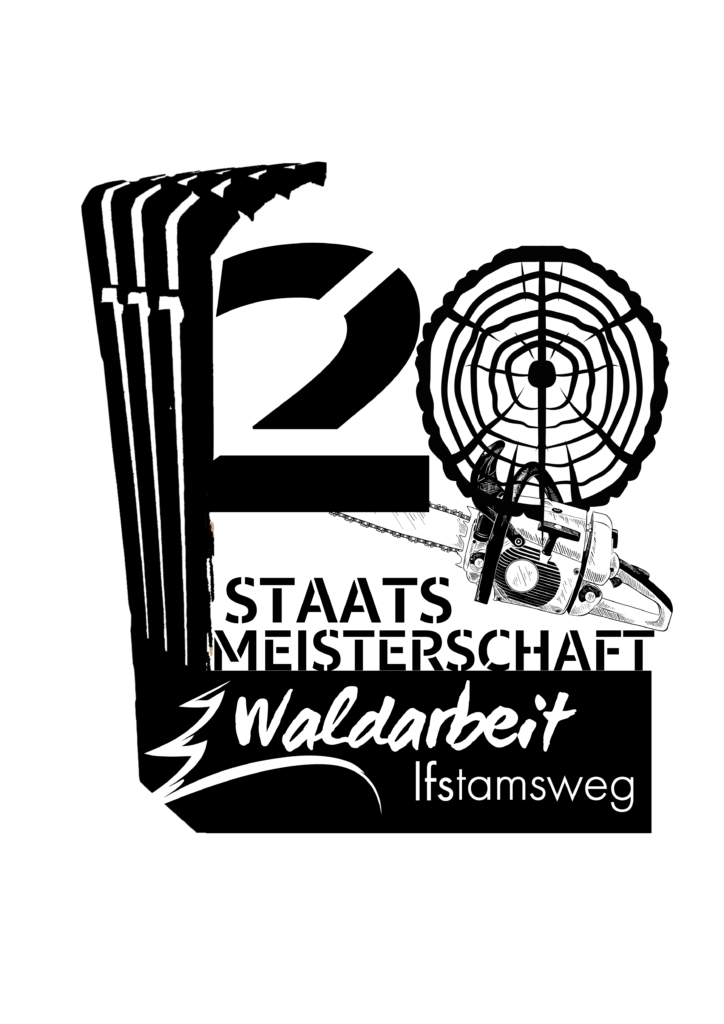 Logo 20. Staatsmeisterschaft Waldarbeit